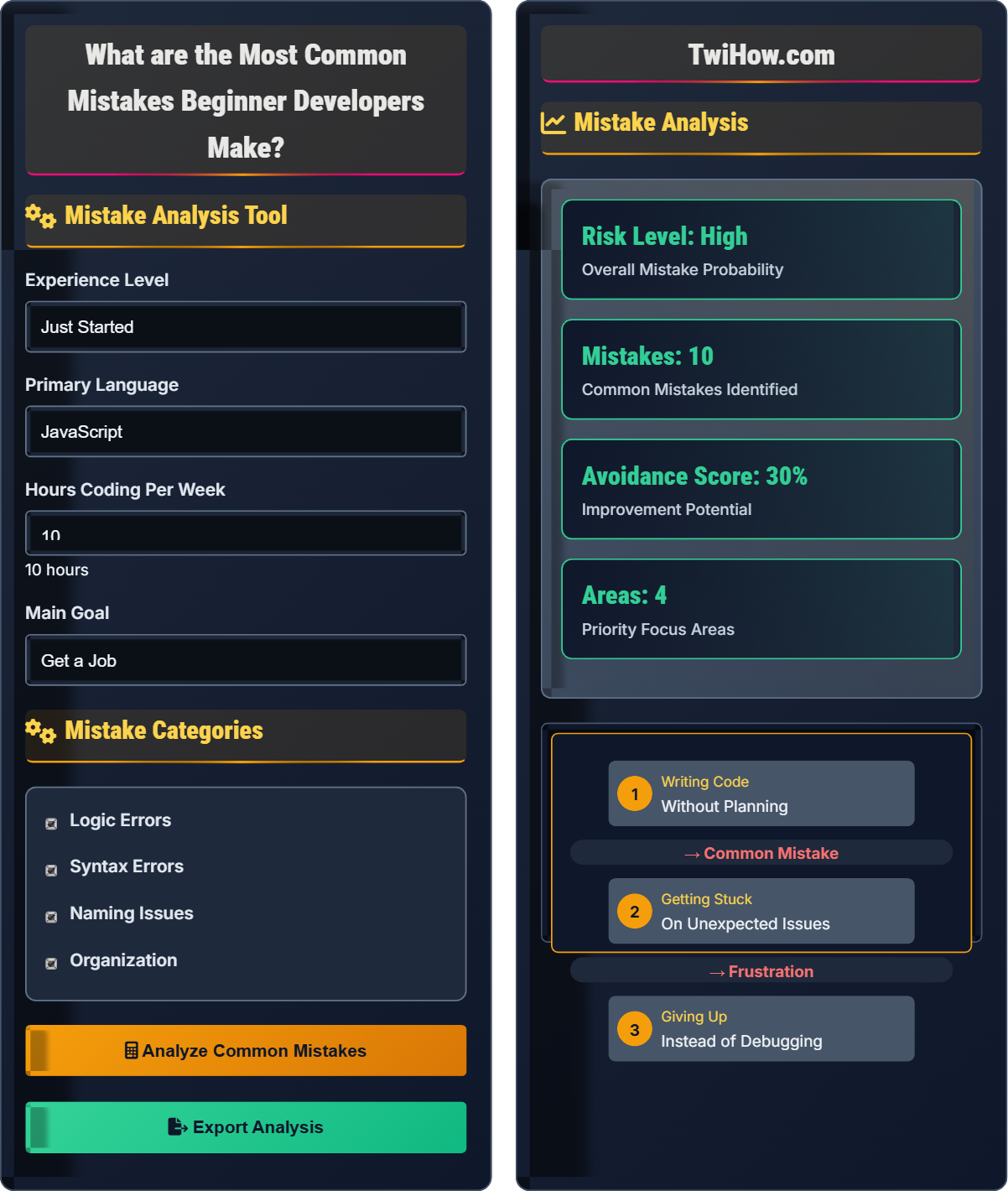 What are the most common mistakes beginner developers make?