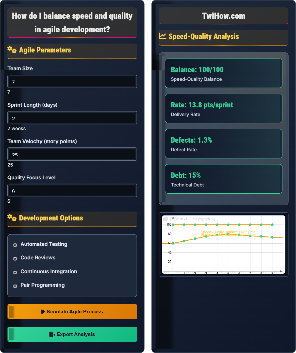 How do I balance speed and quality in agile development?