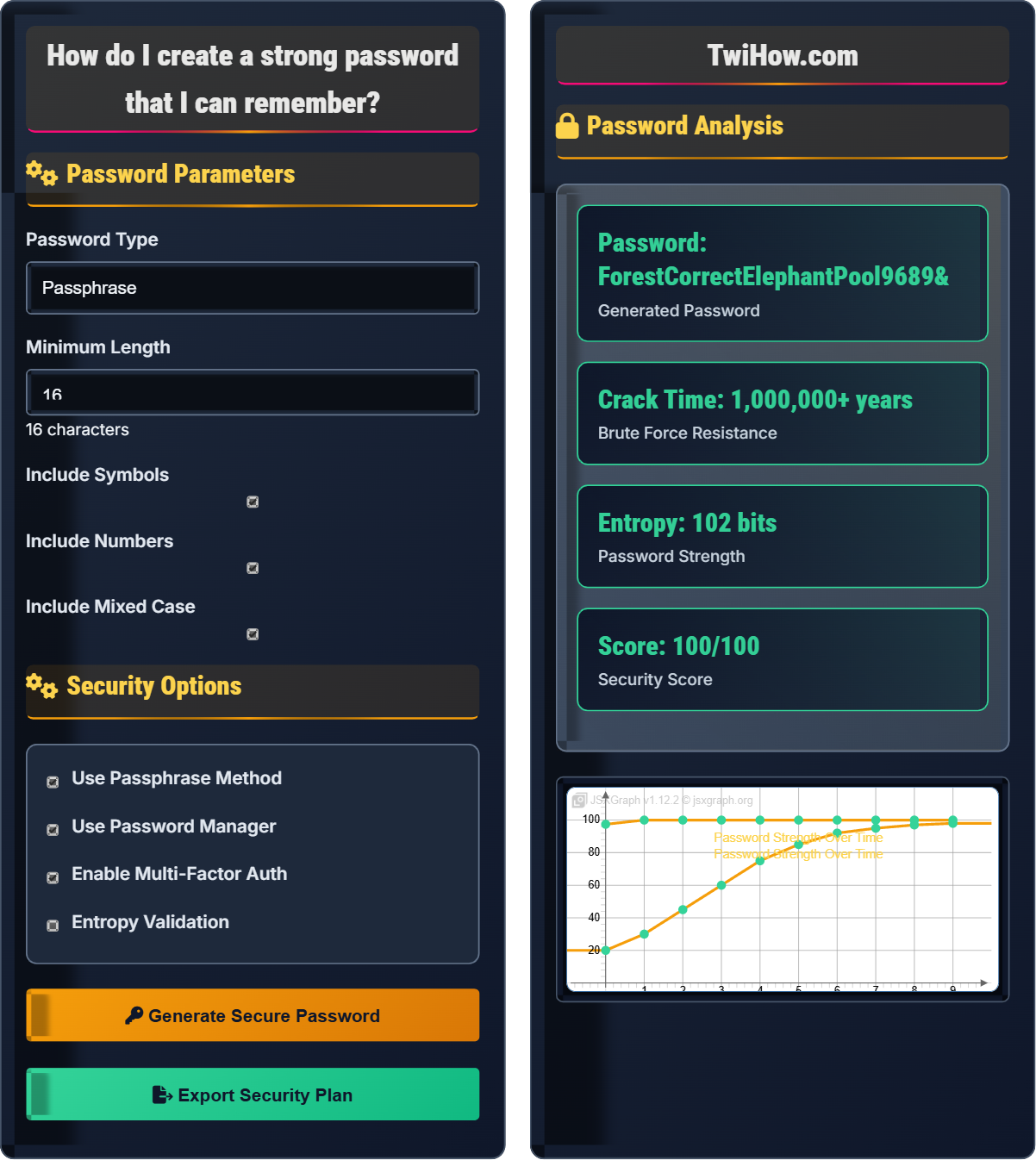 How do I create a strong password that I can remember?