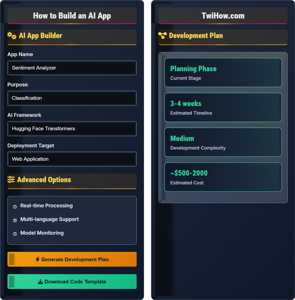 How to build an AI app?