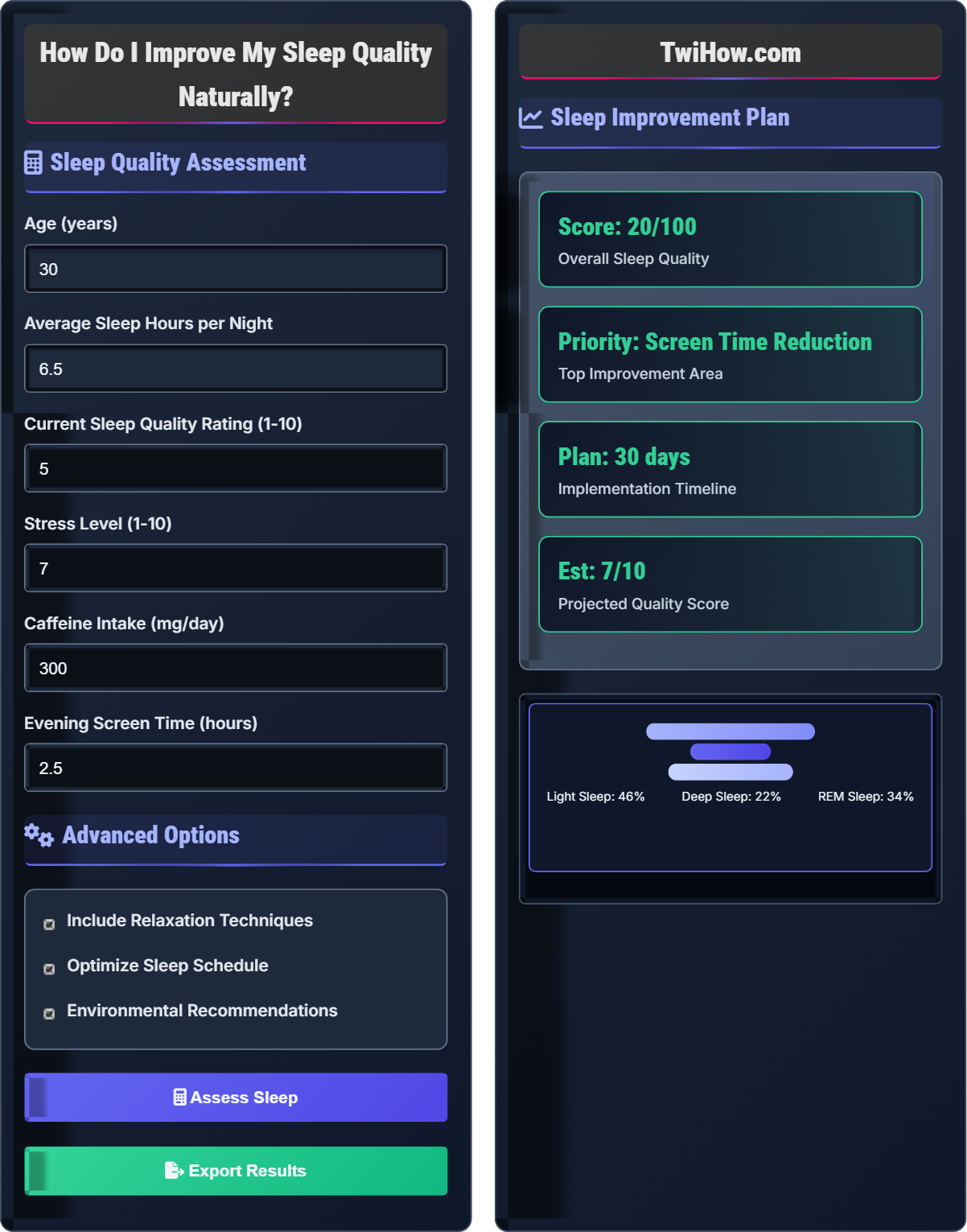 How do I improve my sleep quality naturally?