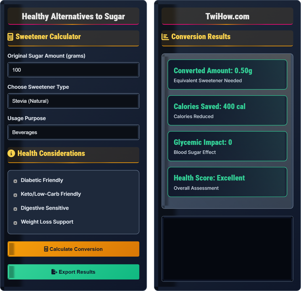 What are healthy alternatives to sugar?