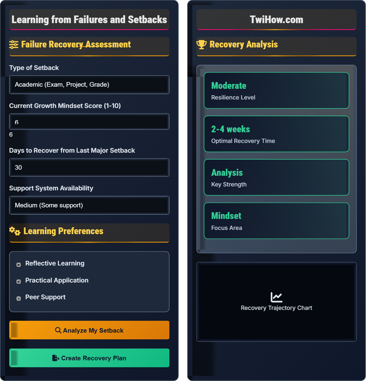 How do I learn from failures and setbacks in my learning journey?