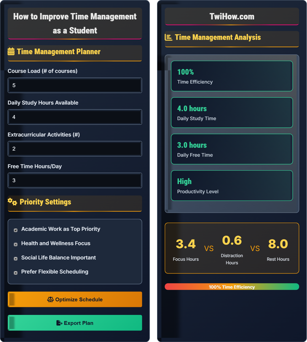 How do I improve my time management as a student?