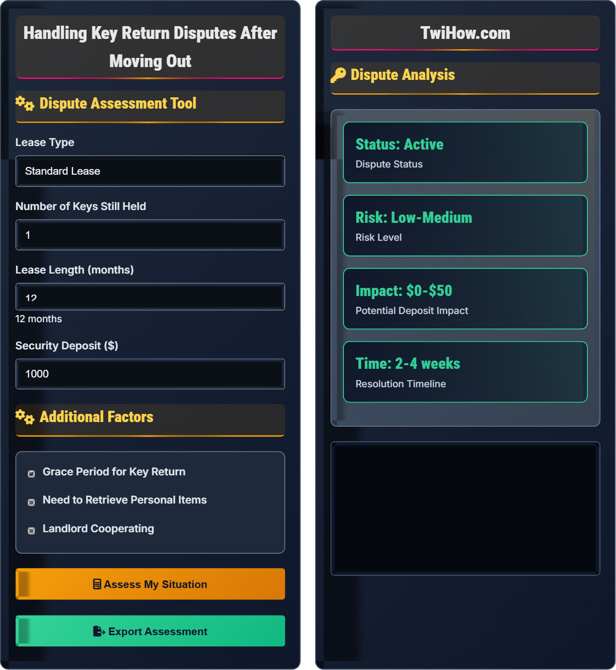 How do I handle disputes over the return of keys or access after moving out?