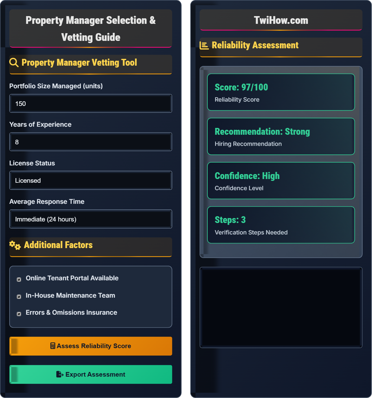 How do I find and vet reliable property managers?
