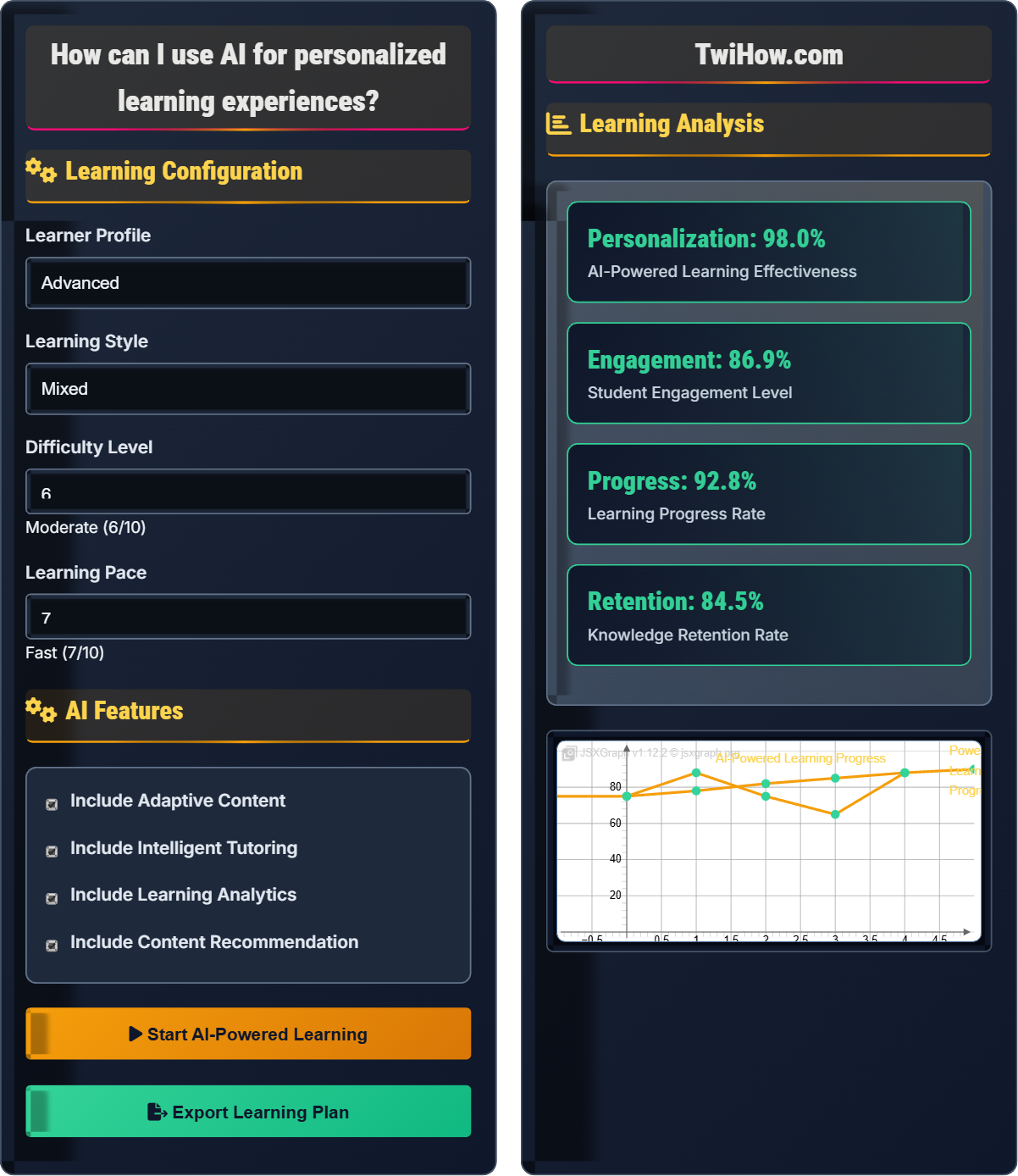 How can I use AI for personalized learning experiences?
